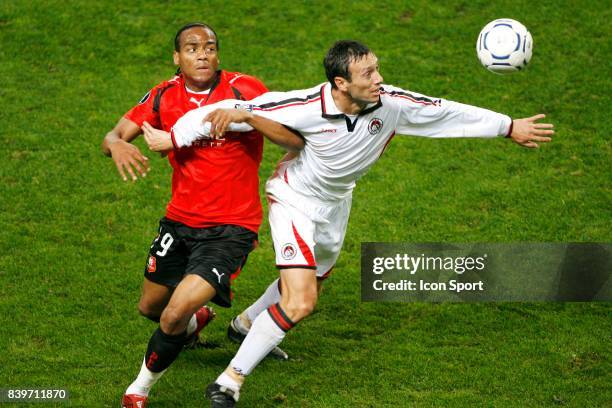 Jimmy BRIAND / Georgi MARKOV - - Rennes / Lokomotiv Sofia - Coupe UEFA ,