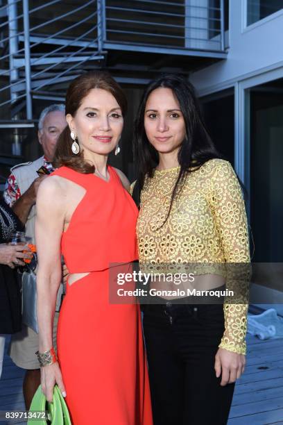 Jean and Elizabeth Shafiroff attend the John Bradham and Jean Shafiroff Host Cocktails for Best Friends Animal Society at Private Residence on August...