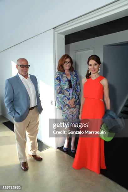 Francis Battista, Elizabeth Jensen and Jean Shafiroff attend the John Bradham and Jean Shafiroff Host Cocktails for Best Friends Animal Society at...