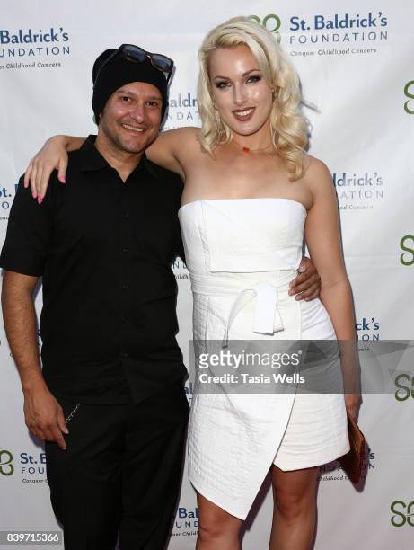Neil D'Monte and actor Hollin Haley at the 2nd Annual St. Baldrick's Ever After Ball at CBS Studios on August 26, 2017 in Los Angeles, California.