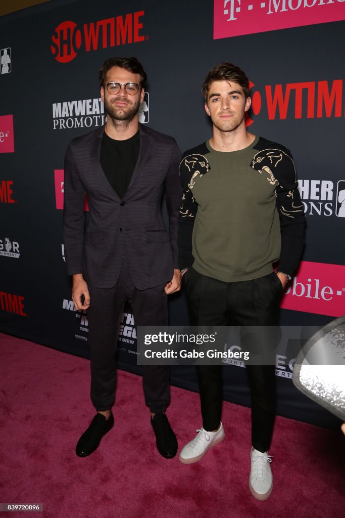 "SHOWTIME, WME|IMG, and MAYWEATHER PROMOTIONS VIP Pre-Fight Party Arrivals on the T-Mobile Magenta Carpet For "Mayweather VS McGregor"