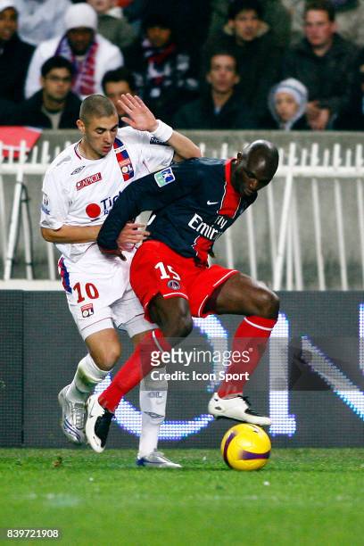 Karim BENZEMA / Zoumana CAMARA - - PSG / Lyon - 12eme journee de Ligue 1 -
