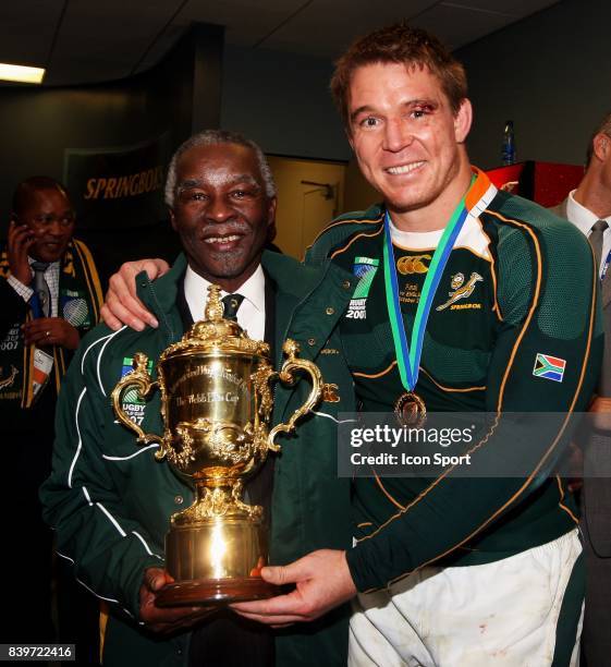 Thabo MBEKI / John SMIT - - Angleterre / Afrique du Sud - Finale Coupe du Monde 2007 - Paris,