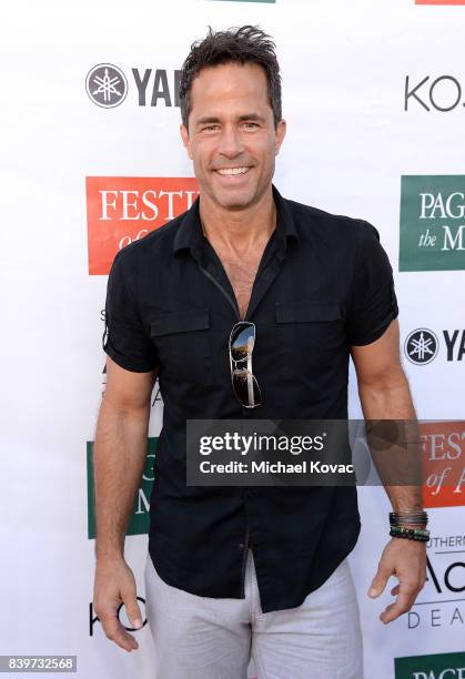 Actor Shawn Christian attends the Festival of Arts Celebrity Benefit Event on August 26, 2017 in Laguna Beach, California.