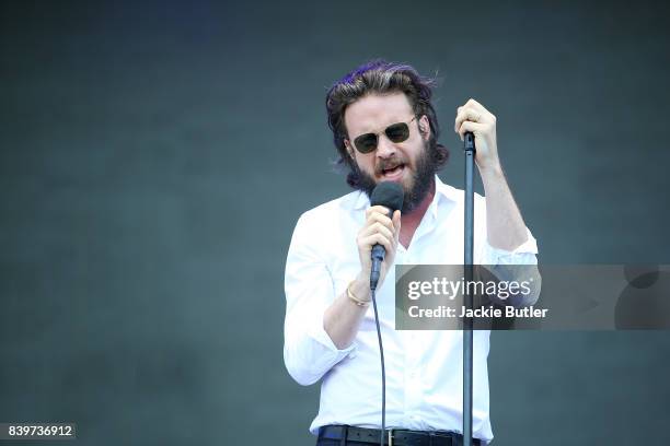 Father John Misty performs during MusicFestNW presents Project Pabst at Tom McCall Waterfront Park on August 27, 2017 in Portland, Oregon.