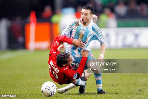 Jimmy BRIAND / Mathieu VALBUENA - - Rennes / Marseille - 20eme journee de L1 - ,