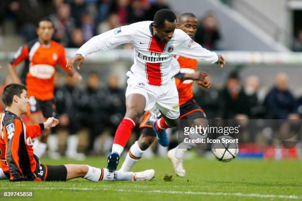 Benjamin GENTON / Pegguy LUYINDULA - - Lorient / PSG - 21eme journee de Ligue 1 - ,