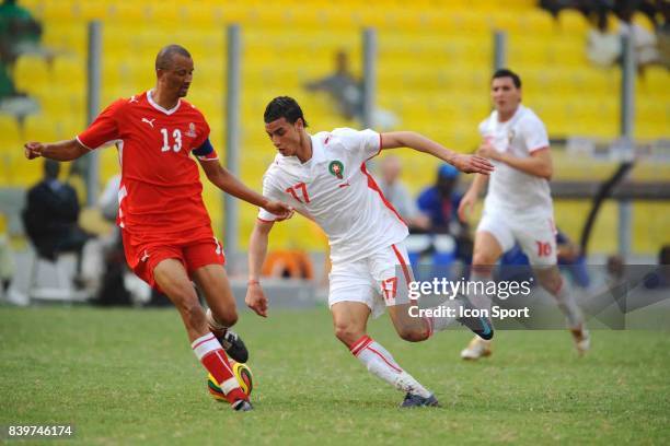 Michael PIENNAR / Marouane CHAMAKH - - Maroc / Namibie - Coupe d Afrique des nations 2008 - Ghana,