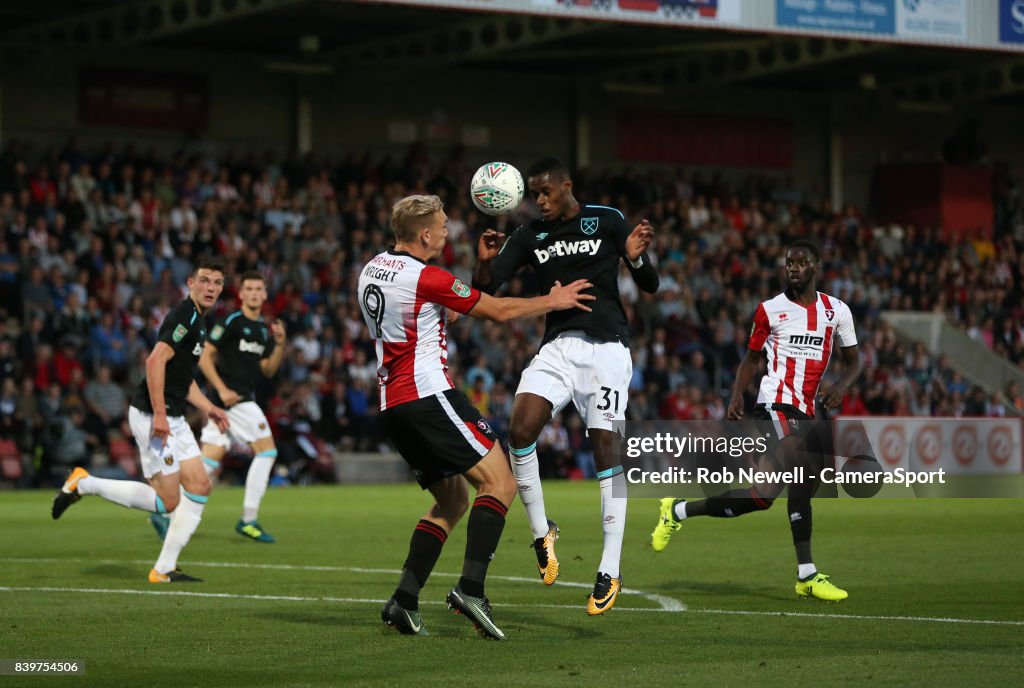 Cheltenham Town v West Ham United - Carabao Cup Second Round