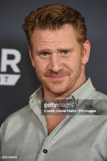 Dash Mihok attends the Floyd Mayweather Jr v Conor McGregor fight at the T-Mobile Arena, Las Vegas.