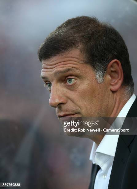West Ham United manager Slaven Bilic during the Carabao Cup Second Round match between Cheltenham Town and West Ham United at Whaddon Road on August...