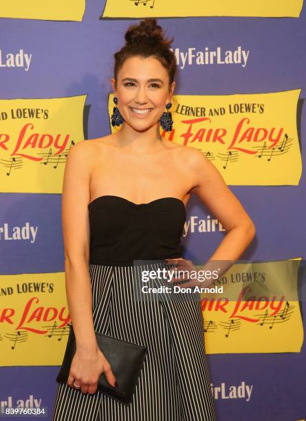 Sam Dodemaide arrives ahead of My Fair Lady premiere at Capitol Theatre on August 27, 2017 in Sydney, Australia.