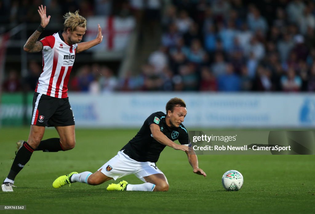 Cheltenham Town v West Ham United - Carabao Cup Second Round