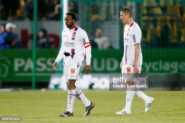 Sidney GOVOU / Karim BENZEMA - - Le Mans / Lyon - 25eme Journee de Ligue 1 ,