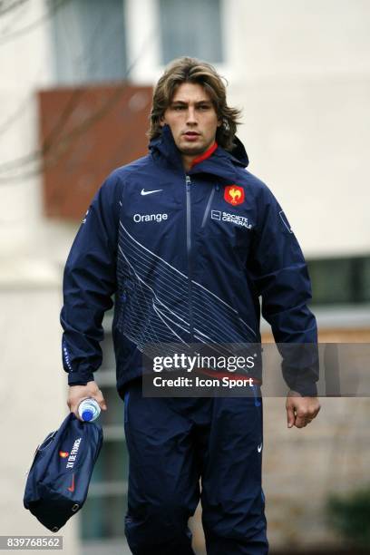 Dimitri SZARZEWSKI - - Entrainement de l equipe de France de Rugby au CNR Marcoussis - Tournoi des 6 Nations 2008 -