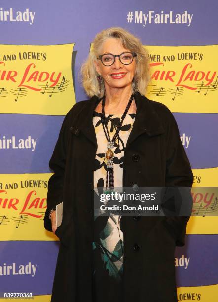 Carmen Duncan arrives ahead of My Fair Lady premiere at Capitol Theatre on August 27, 2017 in Sydney, Australia.