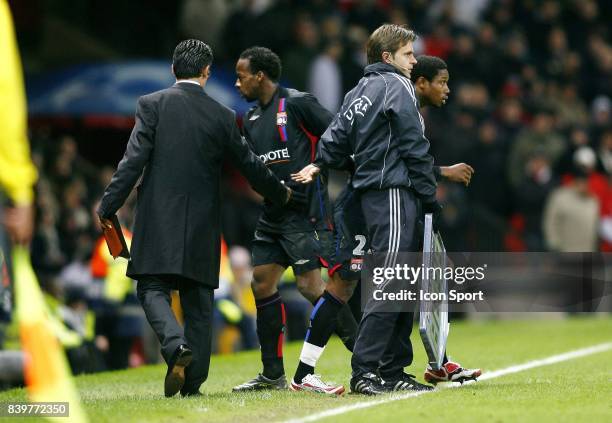 Remplacement Sidney GOVOU / Kader KEITA - - Manchester United / Lyon - Champions League 2007/2008 -