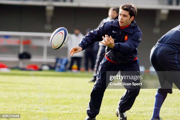 Dimitri YACHVILI - - Entrainement du XV de France au CNR Marcoussis - Tournoi des 6 Nations 2007/2008 -