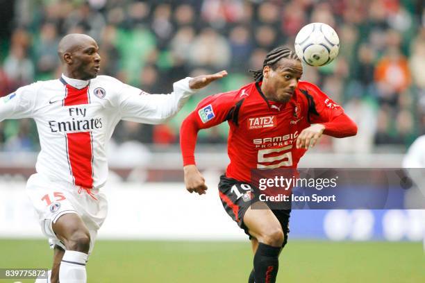 Zoumana CAMARA / Jimmy BRIAND - - Rennes / PSG - 28eme journee de Ligue 1 - ,