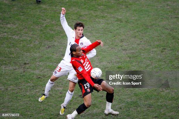 Jeremy CLEMENT / Jimmy BRIAND - - Rennes / PSG - 28eme journee de Ligue 1 - ,