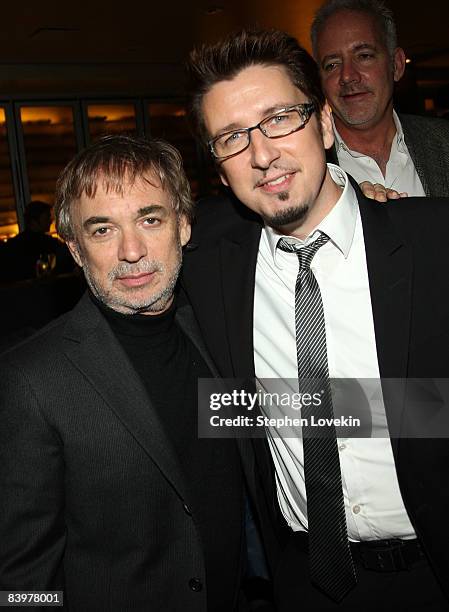 Producer Erwin Stoff and Director Scott Derrickson attend Earth Stood Still" Premiere After Party at Compass on December 9, 2008 in New York City.