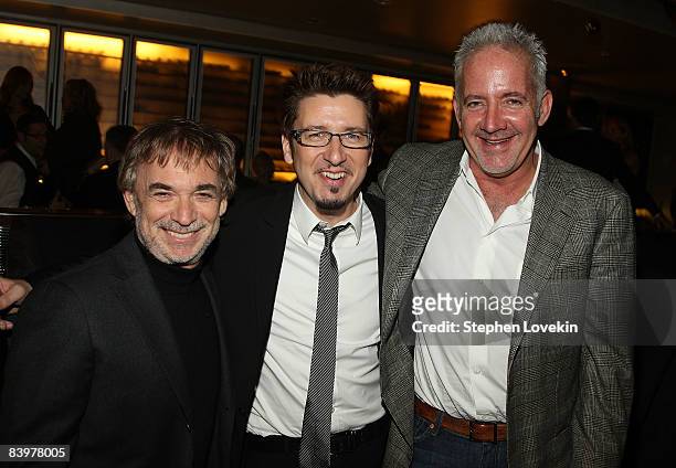 Producer Erwin Stoff, director Scott Derrickson, and producer Gregory Goodman attend "The Day The Earth Stood Still" Premiere After Party at Compass...