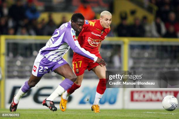 Moussa SISSOKO / Hassan YEBDA - - Toulouse / Le Mans - 30eme journee de Ligue 1 -