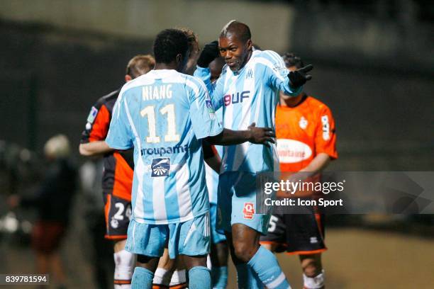 Mamadou NIANG / Djibril CISSE - - Lorient / Marseille - 31eme journee de Ligue 1,