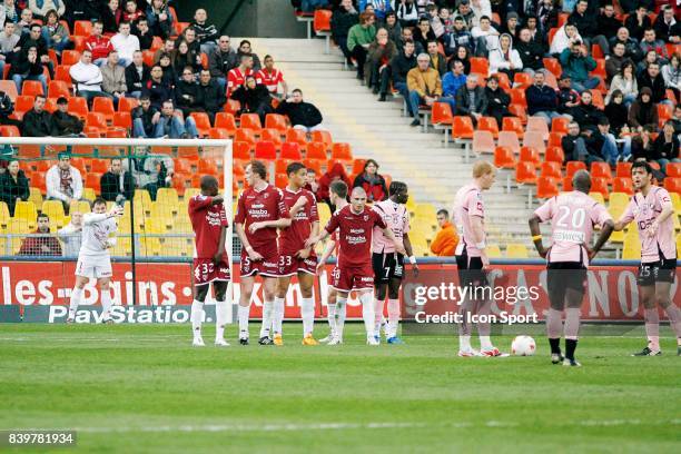 Coup franc - - Metz / Toulouse - 31e journee Ligue 1,