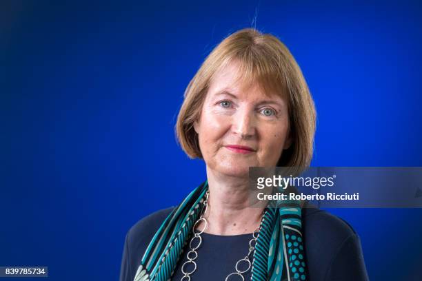 British solicitor and Labour Party politician Harriet Harman MP attends a photocall during the annual Edinburgh International Book Festival at...