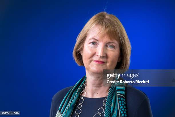 British solicitor and Labour Party politician Harriet Harman MP attends a photocall during the annual Edinburgh International Book Festival at...