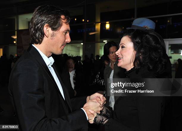 Director/writer Susan Montford and Lukas Haas,actor arrive at the premiere Of Anchor Bay Entertainment's "While She Was Out" on December9, 2008 at...