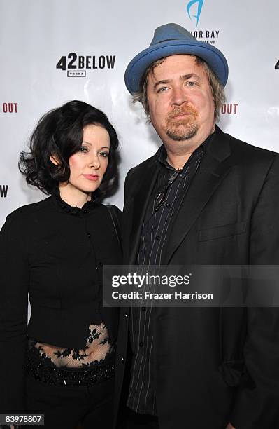 Director/writer Susan Montford and Don Murphy, producer pose at the premiere Of Anchor Bay Entertainment's "While She Was Out" on December9, 2008 at...