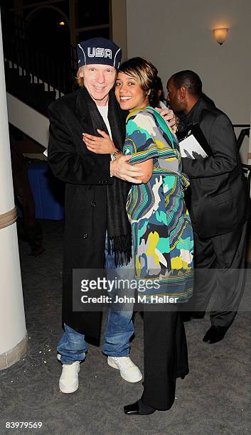 Michael Lloyd and Roxanne Avent, Executive Producer "The Hustle" attend the screening of "The Hustle" on December 9. 2008 at the Paramount Studios...