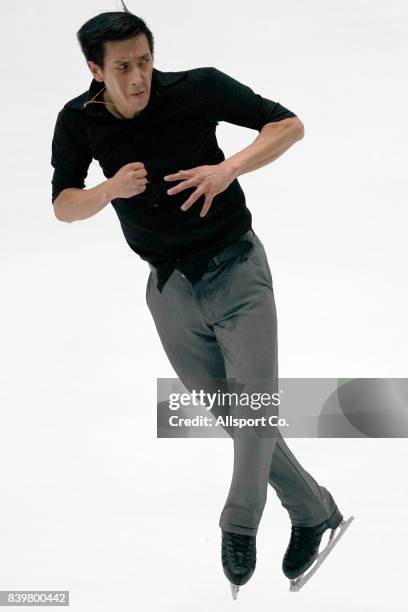 Julian Yee Zhi-Jie of Malaysia competes during the Men Individual Figure Skating Final at the Empire City Skating Rinlk as part of the 2017 SEA Games...