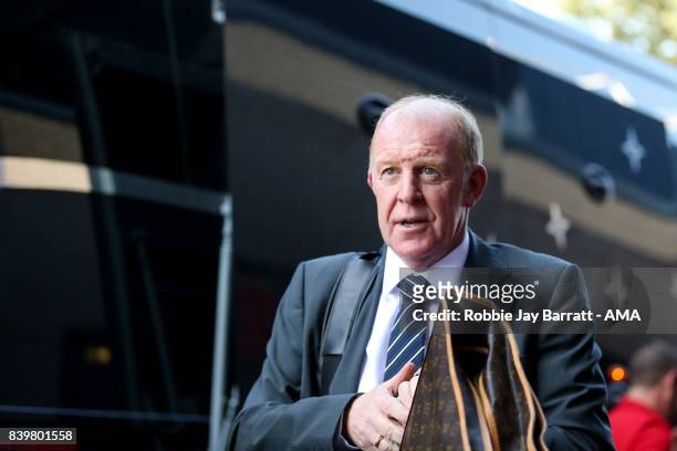 Gary Megson assistant head coach / manager of West Bromwich Albion arrives during the Premier League match between West Bromwich Albion and Stoke...