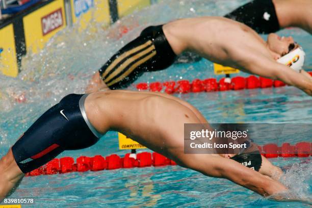 Aaron PEIRSOL / Helge MEEUW - - 200m dos - Open EDF de Natation 2007 - Paris ,