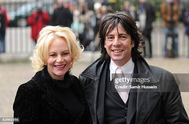 Laurence Llewelyn-Bowen and his wife Jackie arrive at the Woman's Own Children of Courage Awards 2008 at Westminster Abbey on December 10, 2008 in...