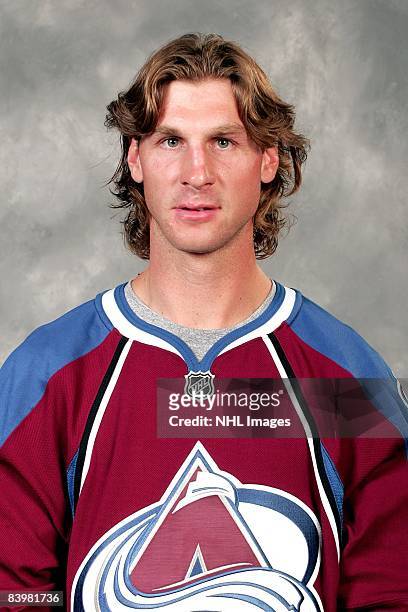 Ryan Smyth of the Colorado Avalanche poses for his official headshot for the 2008-2009 NHL season.