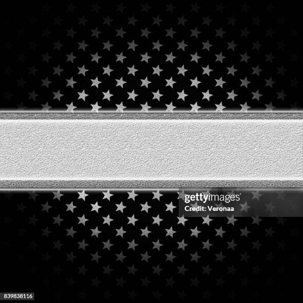 silver and black background with star shapes - creation set stock illustrations