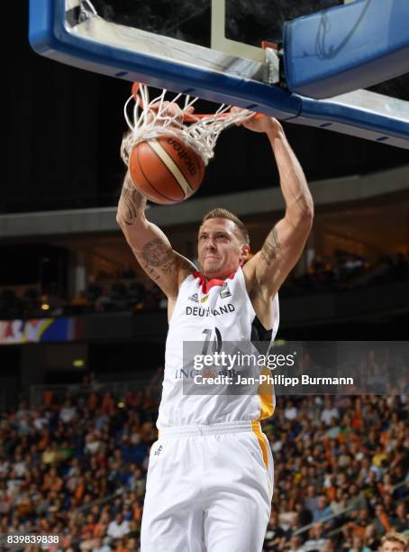 Daniel Theis of Team Germany during the game between Germany and France on august 27, 2017 in Berlin, Germany.