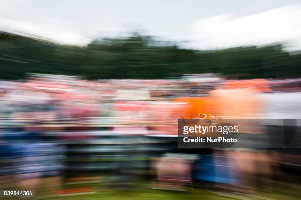 Stoffel from Belgium of McLaren Honda during the Formula One Belgian Grand Prix at Circuit de Spa-Francorchamps on August 27, 2017 in Spa, Belgium.
