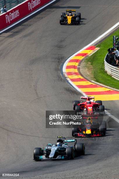 Valtteri from Finland of team Mercedes GP, 03 RICCIARDO Daniel from Australia of Red Bull Tag Heuer, 07 RAIKKONEN Kimi from Finland of scuderia...