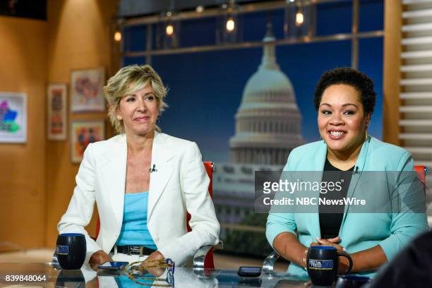 Pictured: Danielle Pletka SVP, Foreign and Defense Policy Studies at the American Enterprise Institute, and Yamiche Alcindor, National Political...