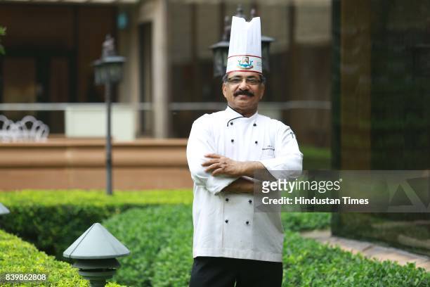 Chef JP Singh, Executive Chef, Bukhara, ITC Maurya, poses during the Day 1 of HT City's Culinary Fest, Season III, at ITC Maurya Hotel on August 23,...