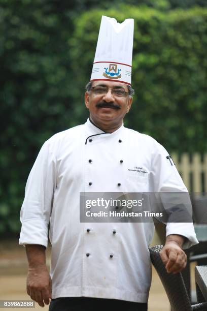 Chef JP Singh, Executive Chef, Bukhara, ITC Maurya, poses during the Day 1 of HT City's Culinary Fest, Season III, at ITC Maurya Hotel on August 23,...