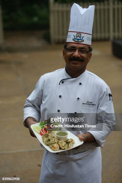 Chef JP Singh, Executive Chef, Bukhara, ITC Maurya, poses during the Day 1 of HT City's Culinary Fest, Season III, at ITC Maurya Hotel on August 23,...
