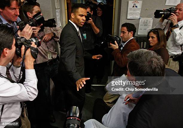 Rep. Jesse Jackson Jr. Leaves a news conference at the U.S. Capitol December 10, 2008 in Washington, DC. Jackson had been mentioned as a potential...
