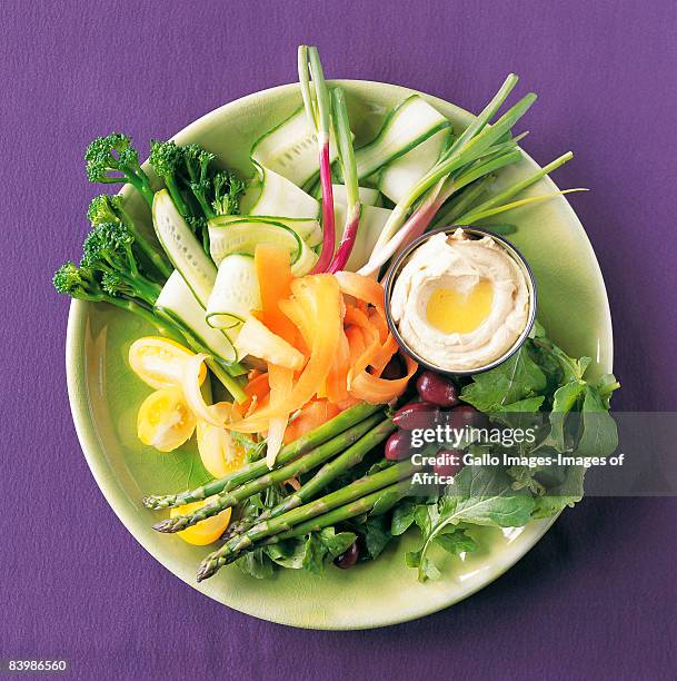 fresh vegetable crudites - crudites stock pictures, royalty-free photos & images