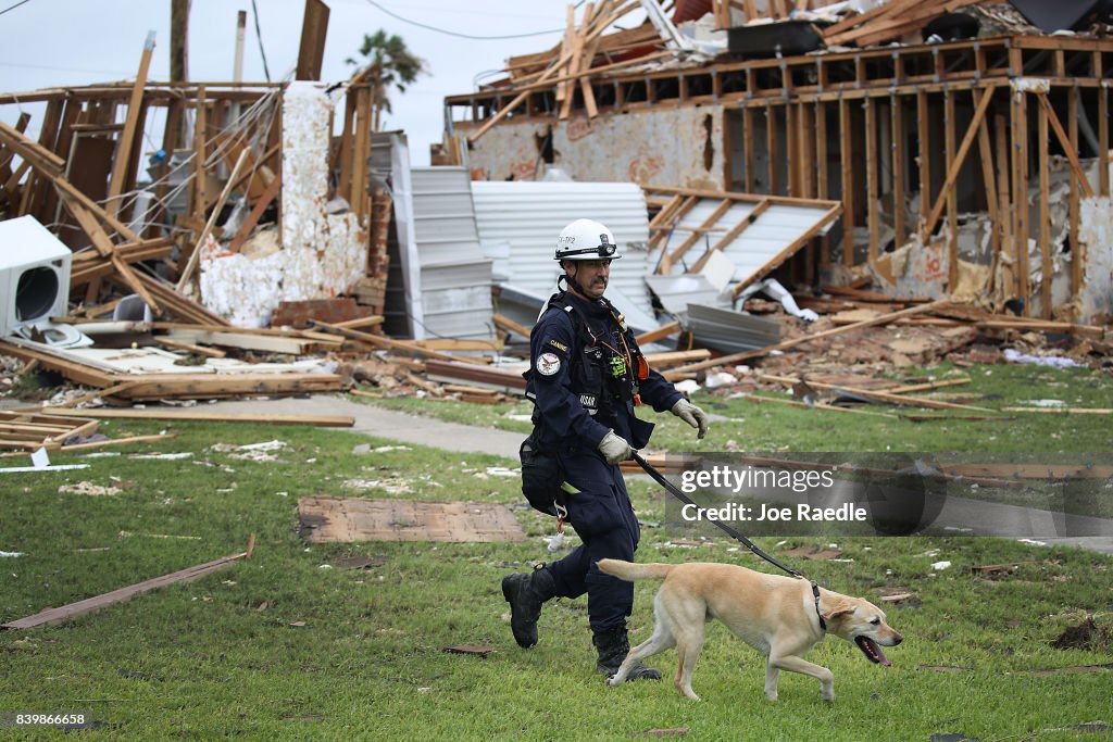 Hurricane Harvey Slams Into Texas Gulf Coast